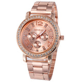 Steel Band Rose Watch