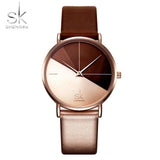Shengke  Leather WristWatch