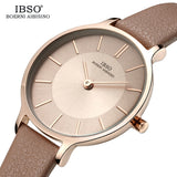 IBSO Luxury Quartz Leather WristWatch