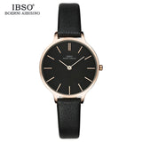 IBSO Luxury Quartz Leather WristWatch