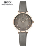 IBSO Luxury Quartz Leather WristWatch
