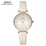 IBSO Luxury Quartz Leather WristWatch