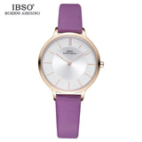 IBSO Luxury Quartz Leather WristWatch