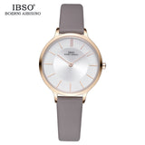 IBSO Luxury Quartz Leather WristWatch