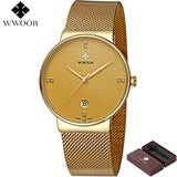 Top Brand Luxury Gold Business Men's Watch 50m Waterproof Male Clock Sports Watches Men Quartz Wrist Watch Relogio Masculino