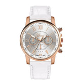 GENEVA Leather Quartz Watch