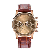 GENEVA Leather Quartz Watch