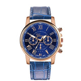 GENEVA Leather Quartz Watch