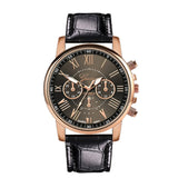 GENEVA Leather Quartz Watch