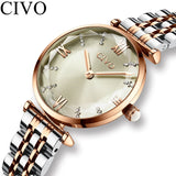 CIVO Crystal Silver Watch