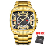 BENYAR Luxury Golden Men's Quartz Watches